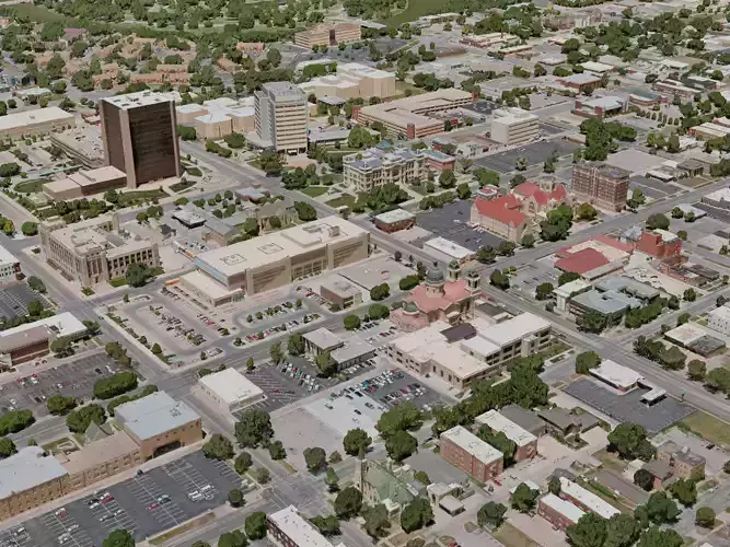 Wichita City 3D model 5