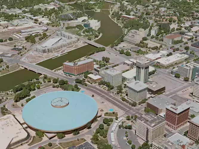 Wichita City 3D model 2