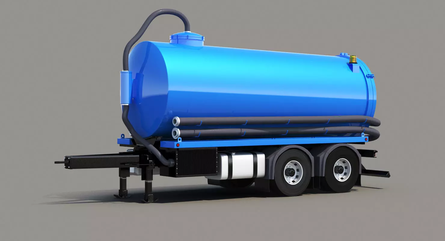 Vacuum Trailer 3D model