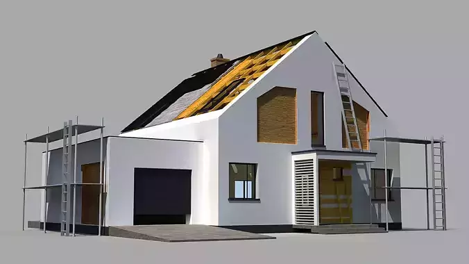 House Under Construction 3D model