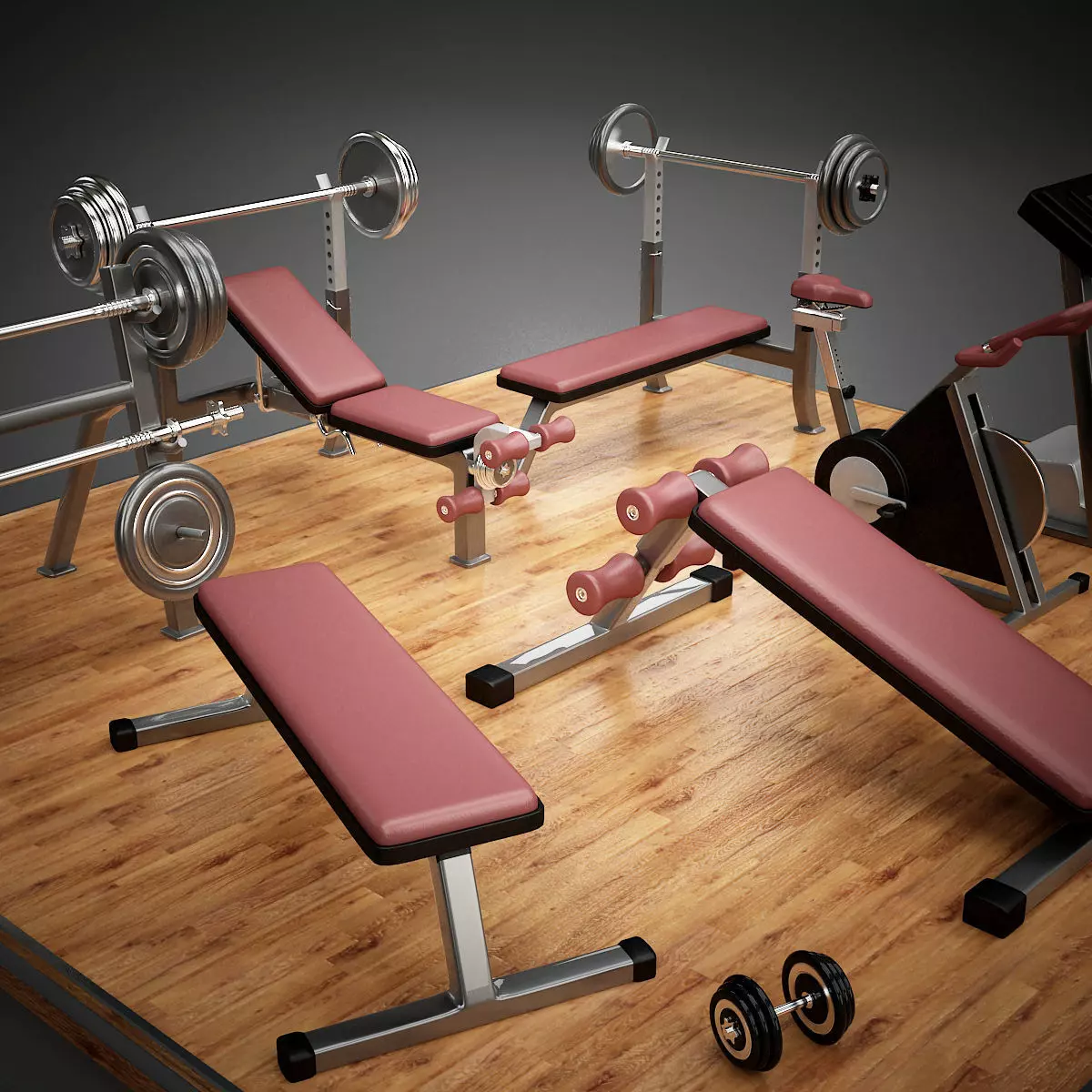 Gym Equipment II 3D model