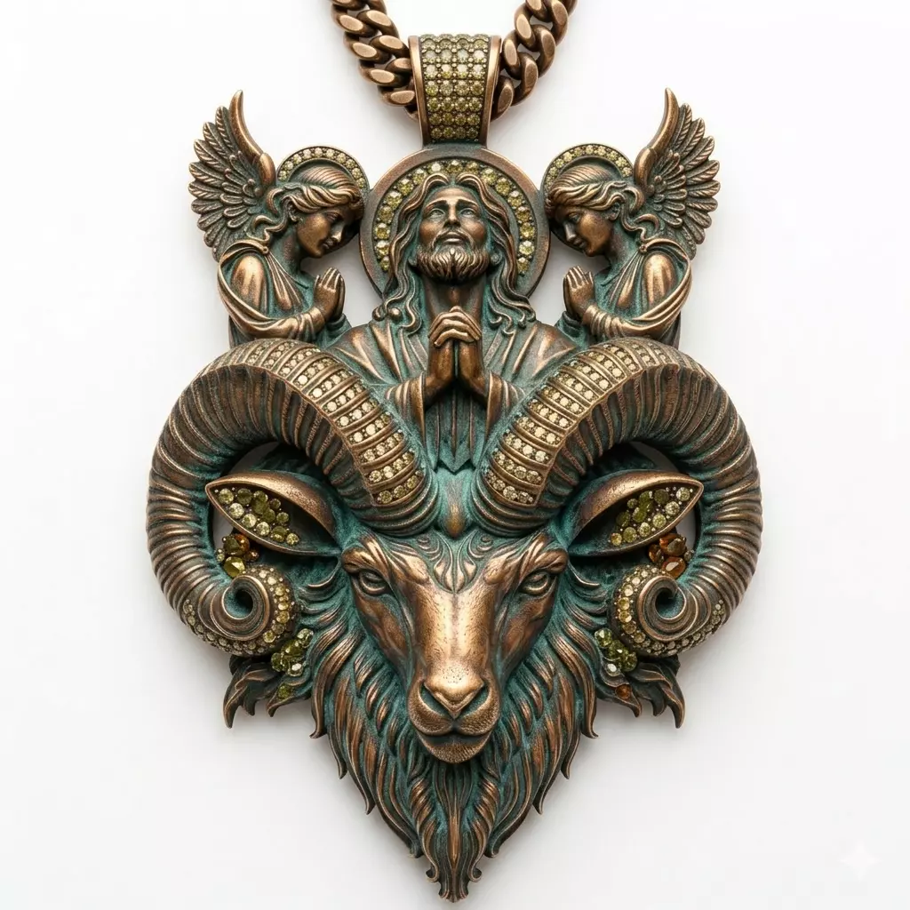 Jesus GOAT Pendant Jesus Pendant GOAT Pendant Religious Trending 3D print model