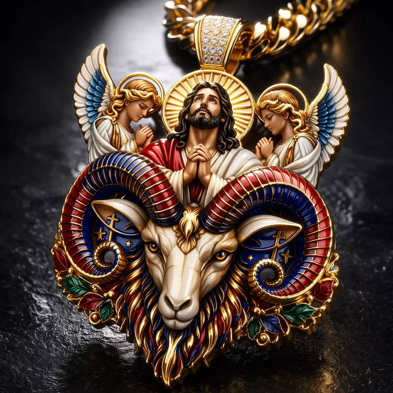 Jesus GOAT Pendant Jesus Pendant GOAT Pendant Religious Trending 3D print model