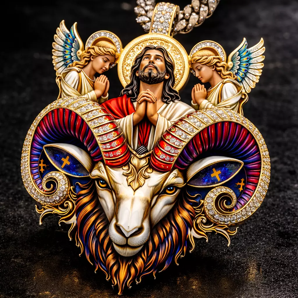 Jesus GOAT Pendant Jesus Pendant GOAT Pendant Religious Trending 3D print model