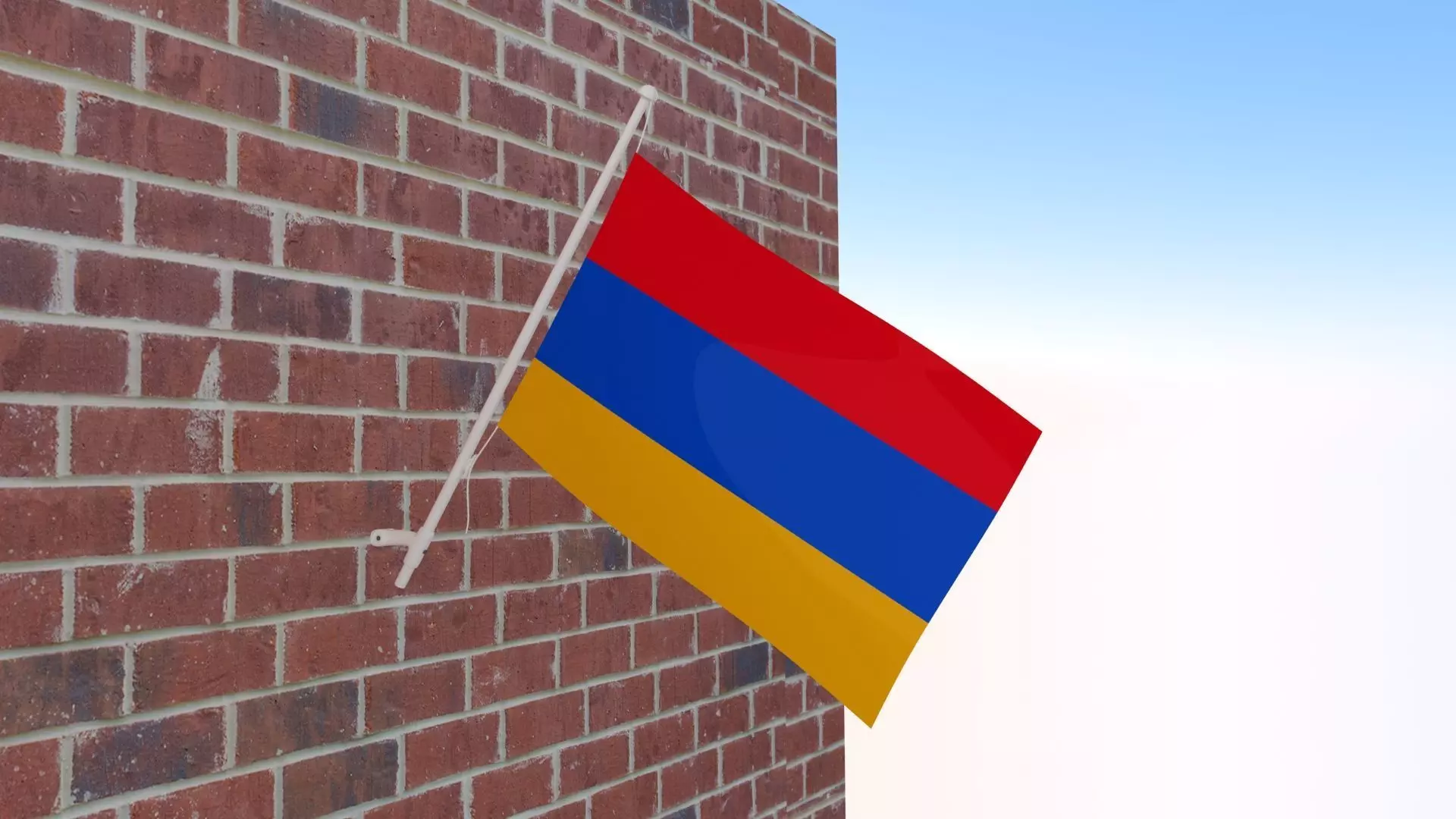 Flag of Armenia 3D model