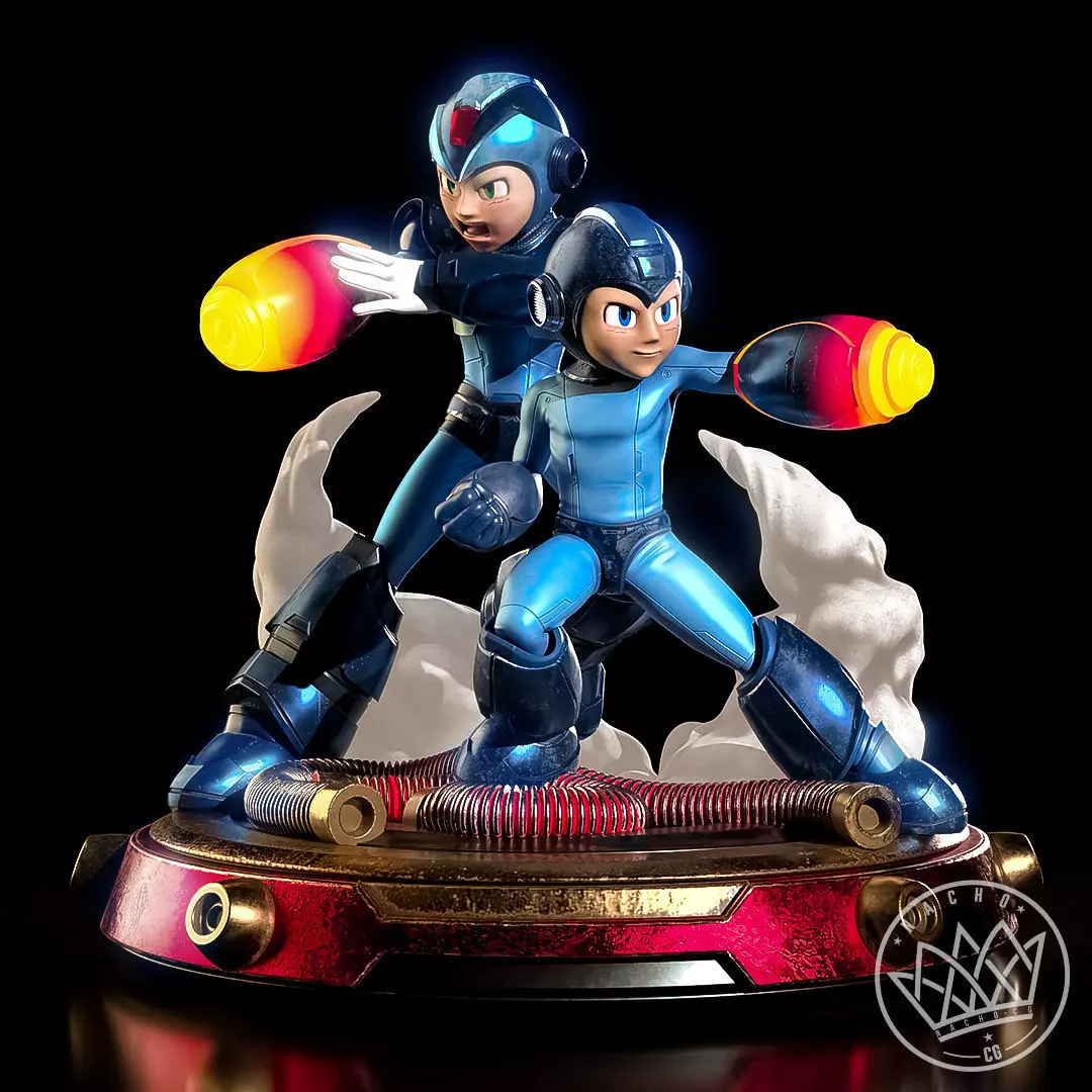 Fan Art - Mega Man - Diorama version 3D print model