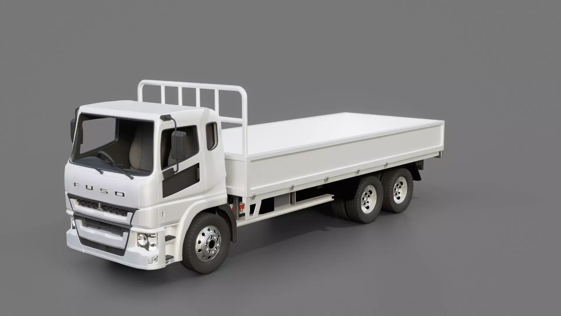 Mitsubishi Fuso Shogun Flatbed truck 3D model