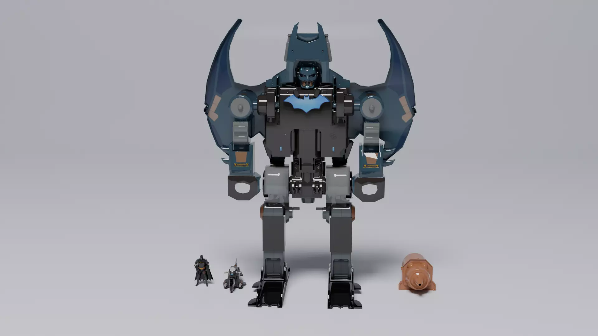 Batman Low-poly 3D model