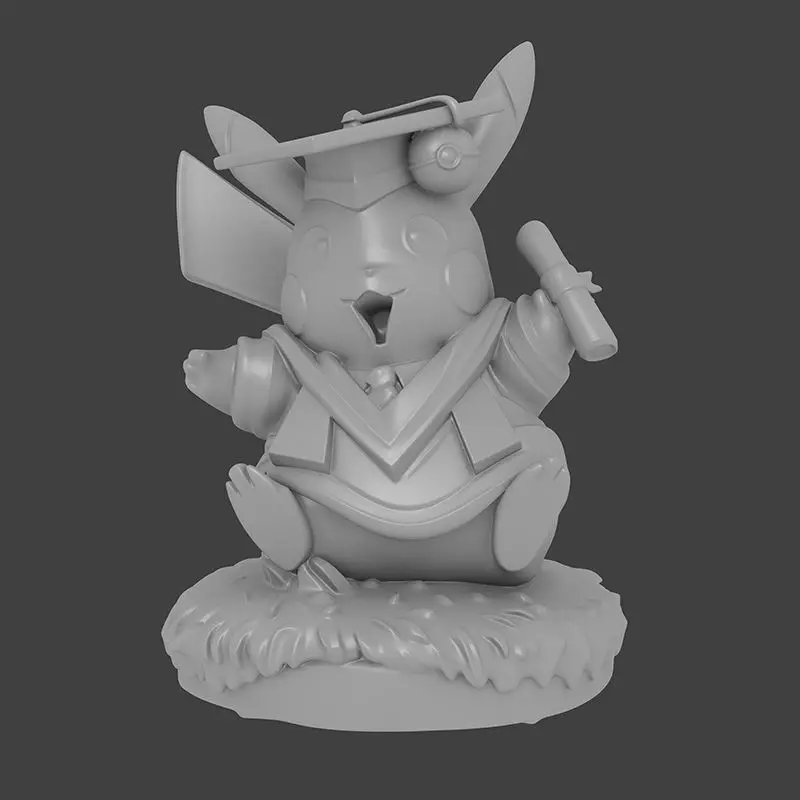 Pikachu Graduation 3D print model