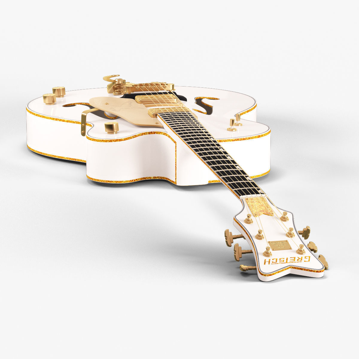 Gretsch White Falcon 3D model_3