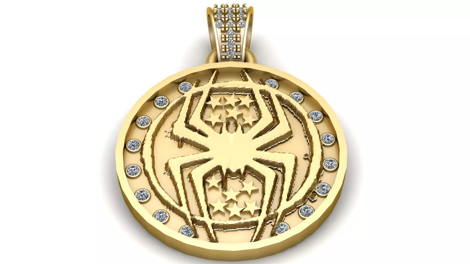 Diamond Spider Medallion 3D print model