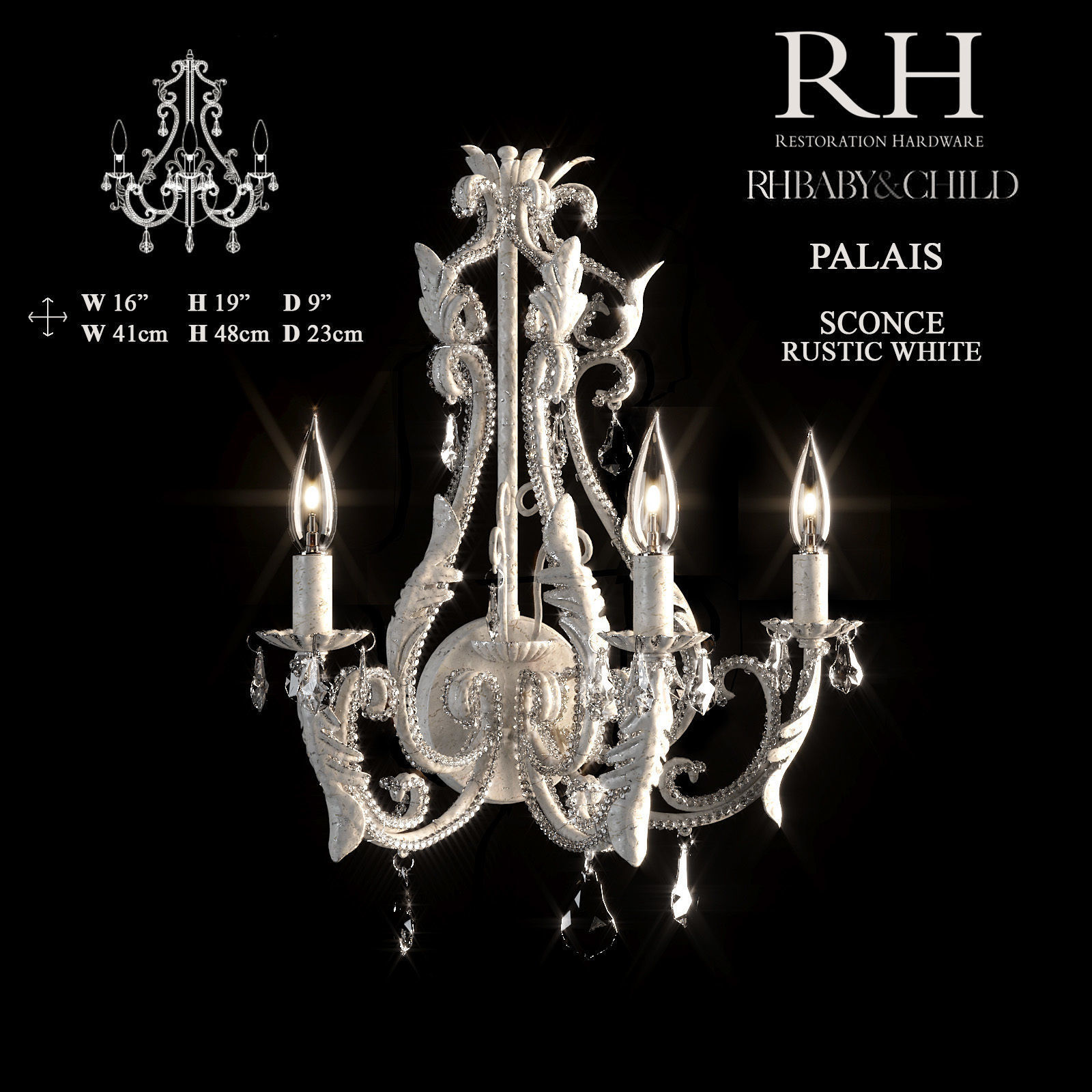 Palais Chandelier 3D model_1