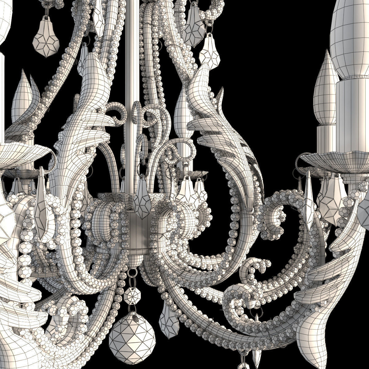 Palais Chandelier 3D model_2