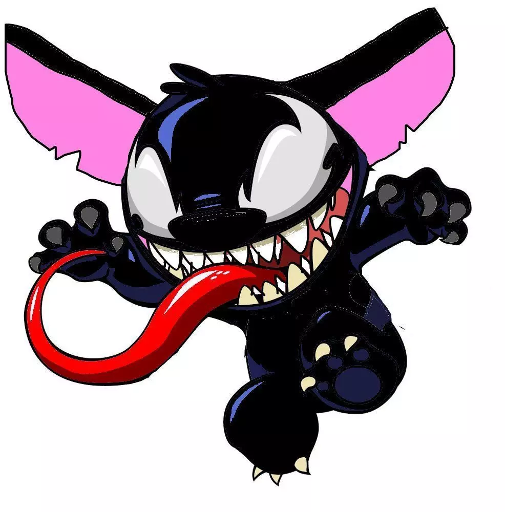 Midnight Tongue Monster STL 3d Print Model 3D print model