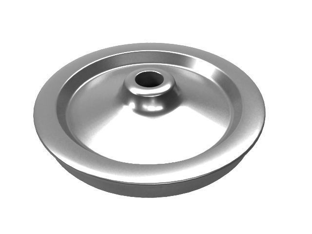 Train Wheel Low-poly 3D model_2