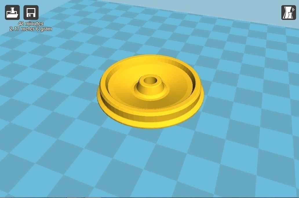 Train Wheel Low-poly 3D model_6