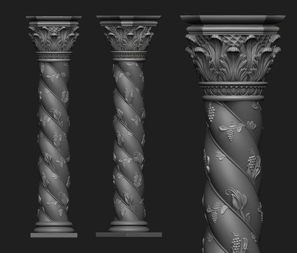 Ornamental Column 3D print model