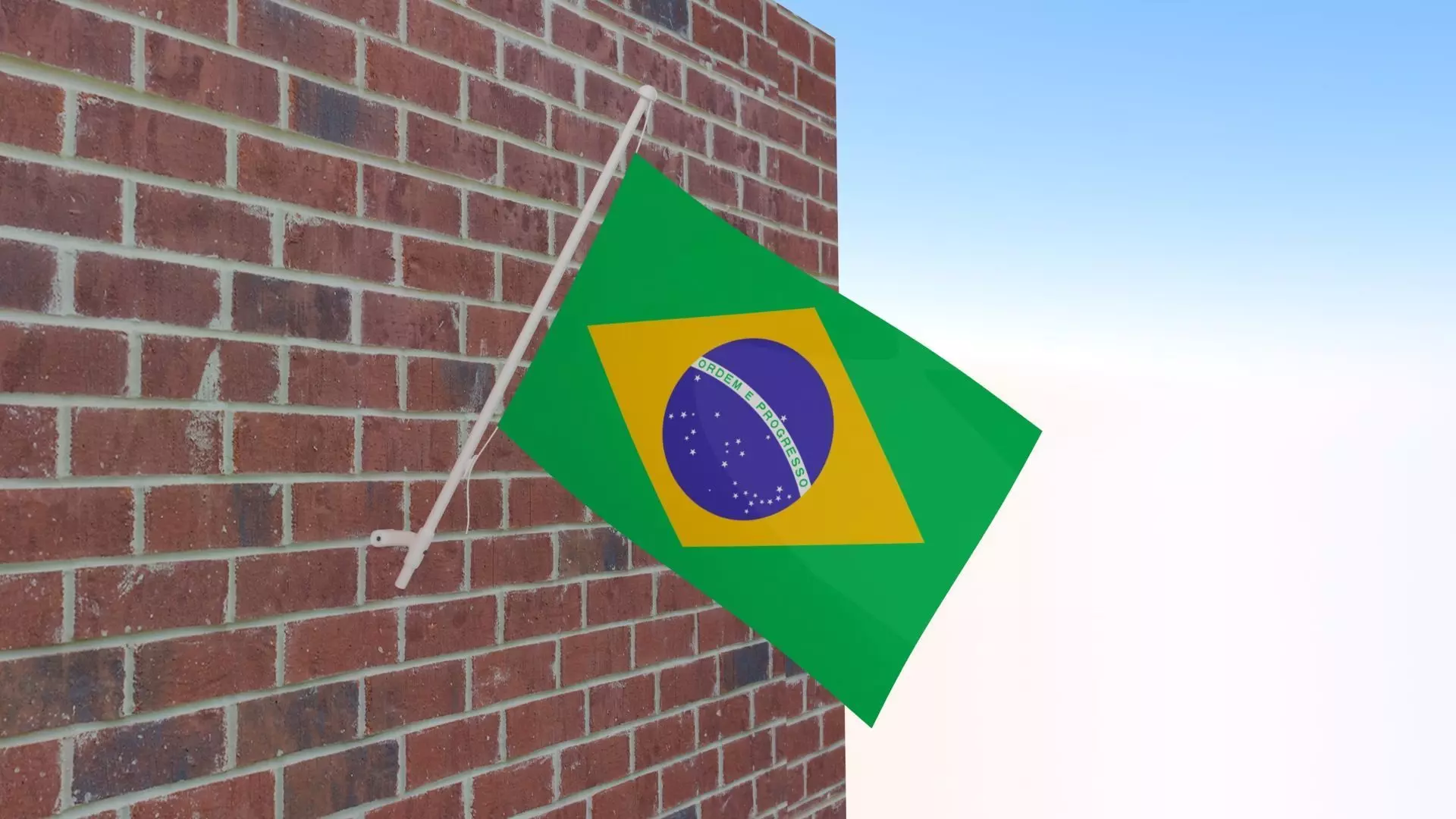 Flag of Brazil 3D model