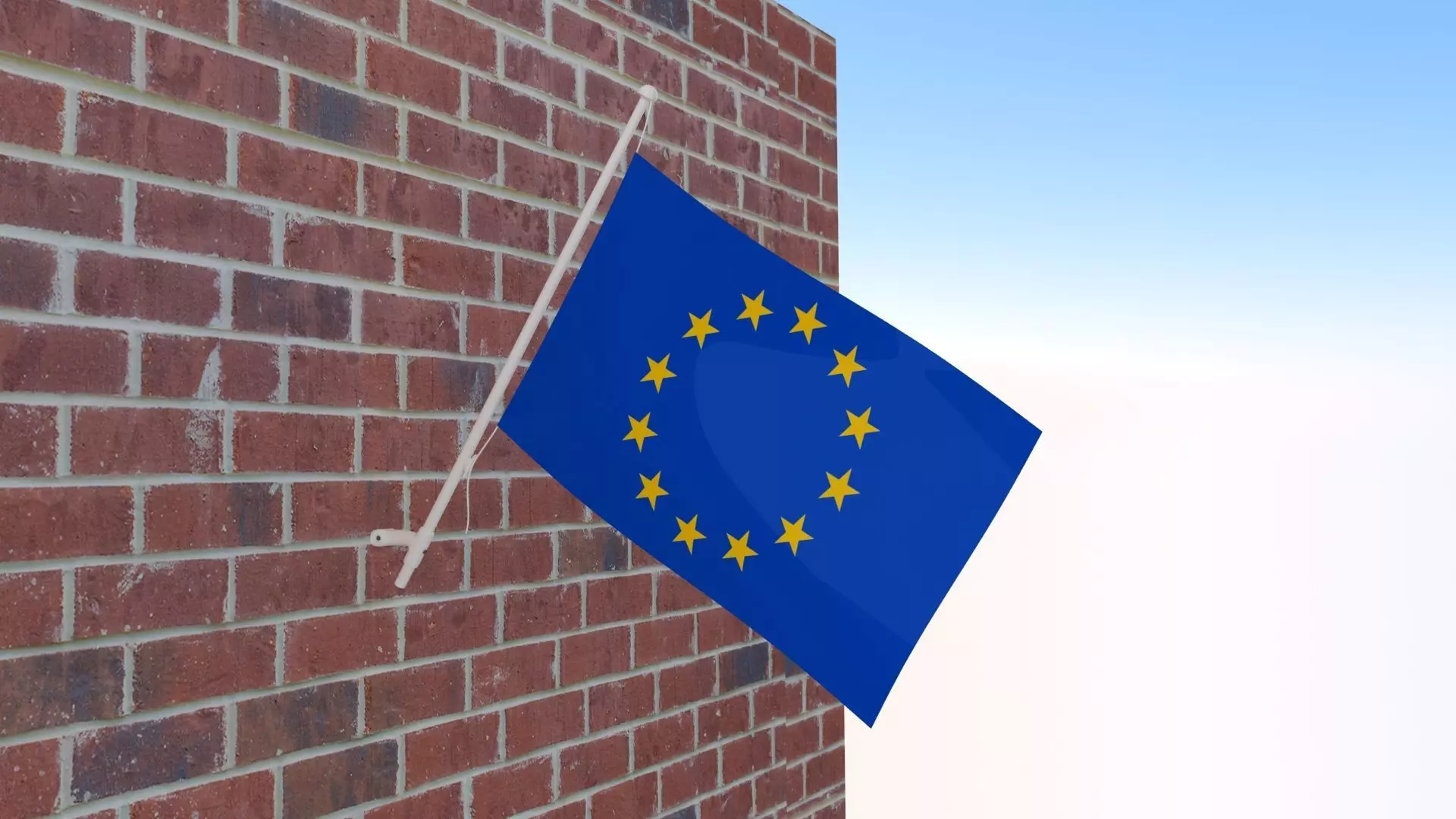 Flag of Europe 3D model