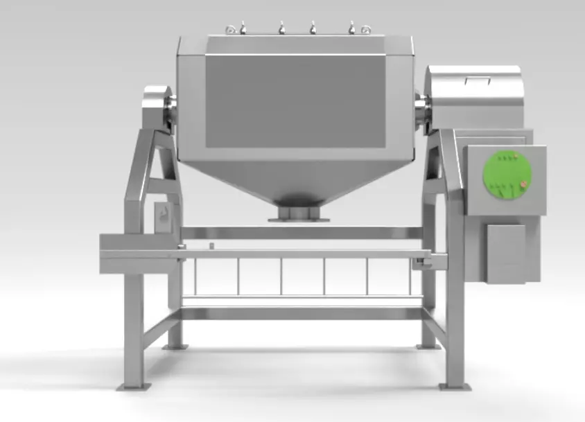 Octagonal Blender 1500 Ltr cGMP Pharma Manufacturing Blueprint 3D model