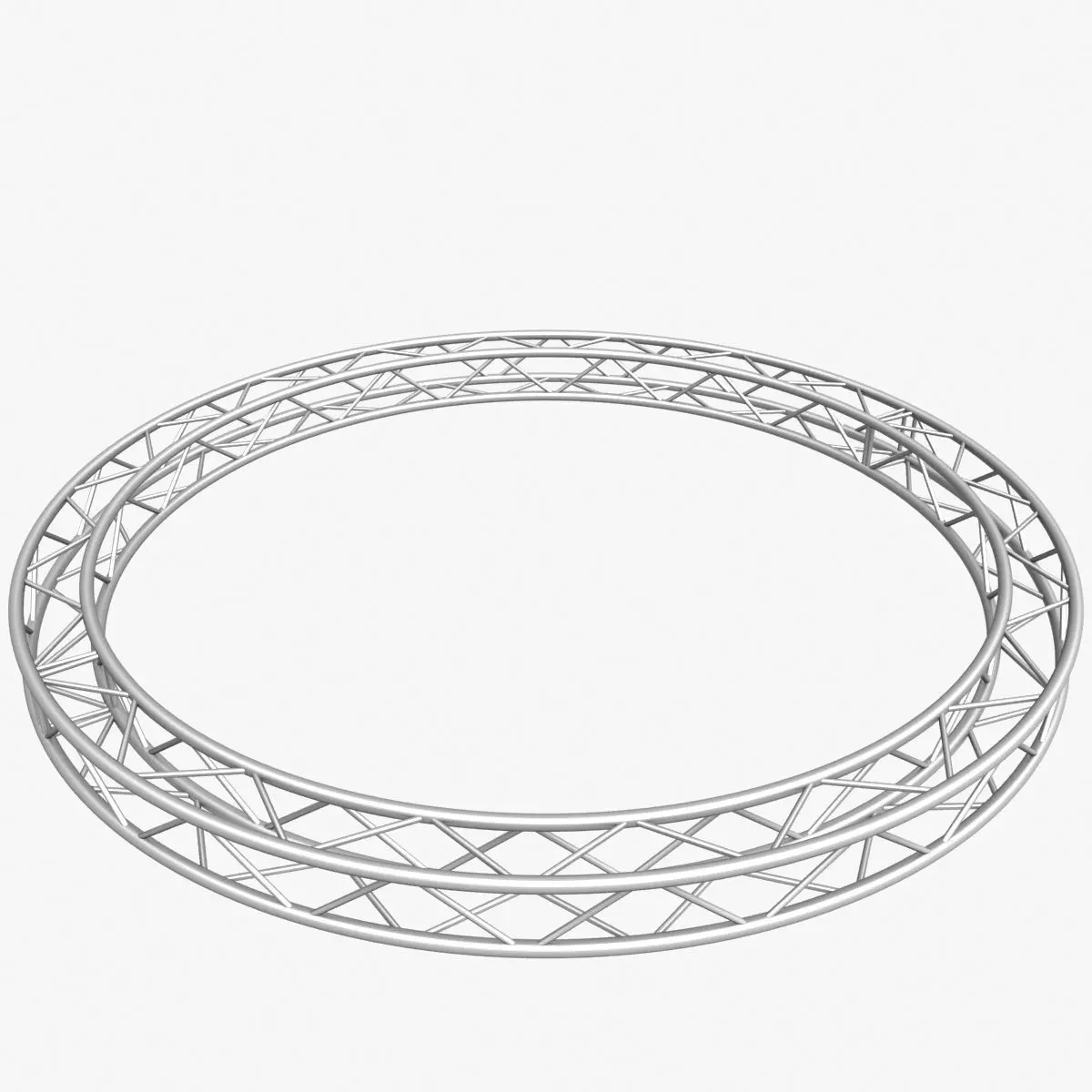 Circle Square Truss 400mm 3D print model_0
