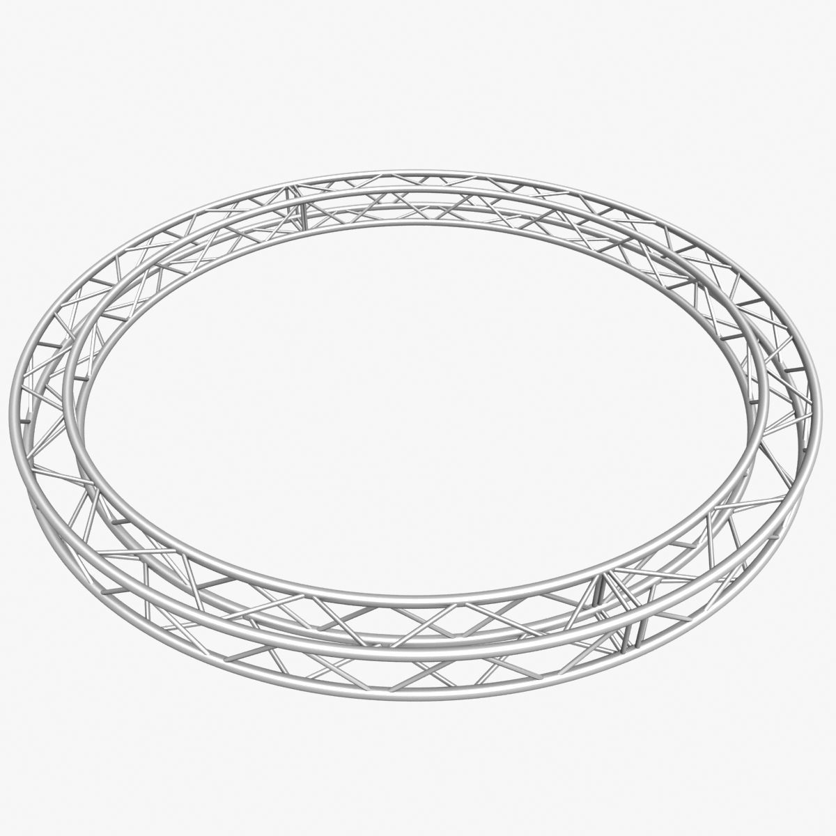 Circle Square Truss 400mm 3D print model_1