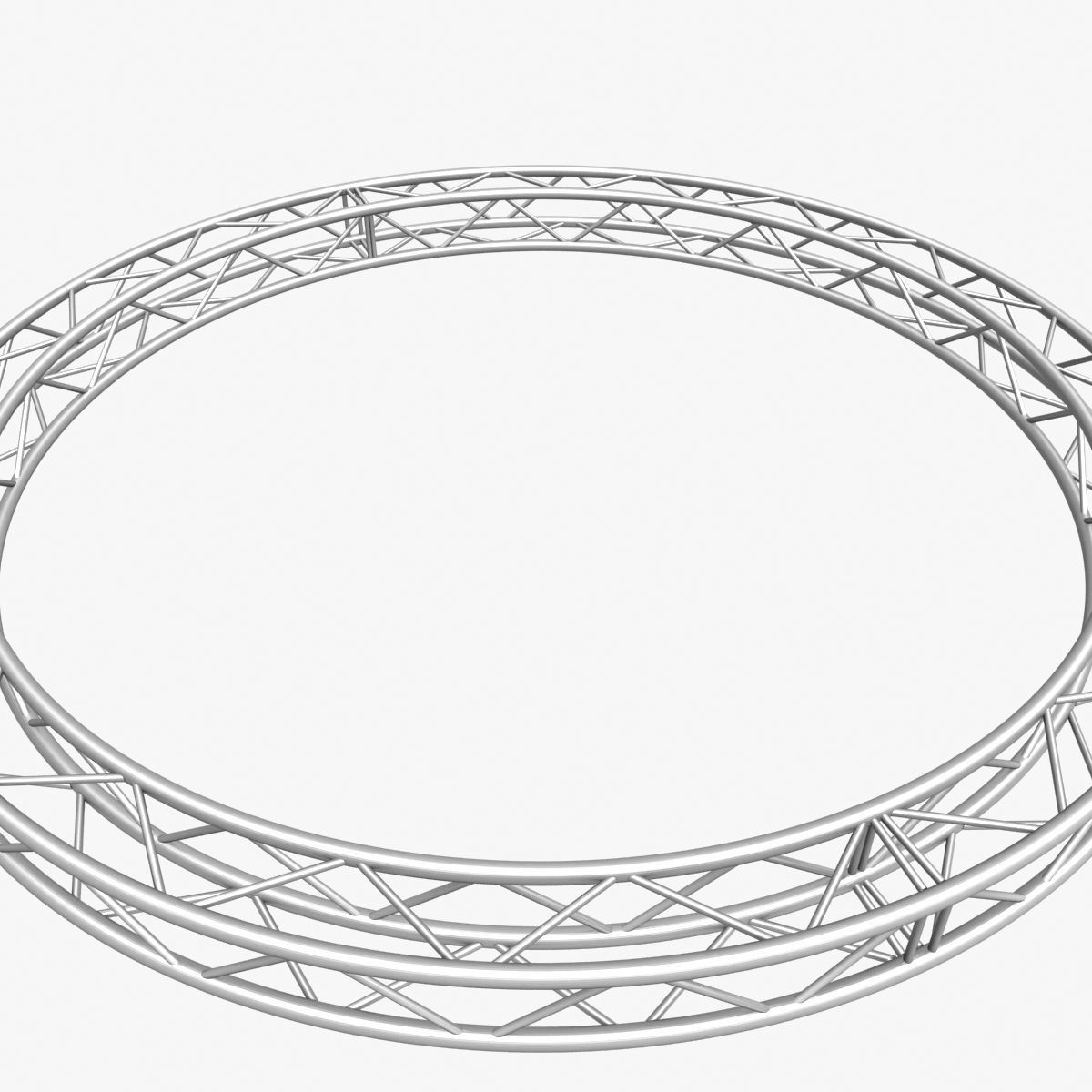 Circle Square Truss 400mm 3D print model_3