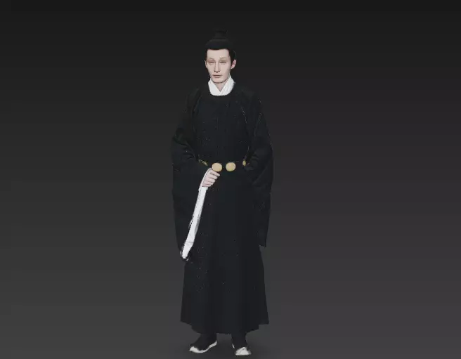Chinese ancient costume clothing youth Song Dynasty 3D model
