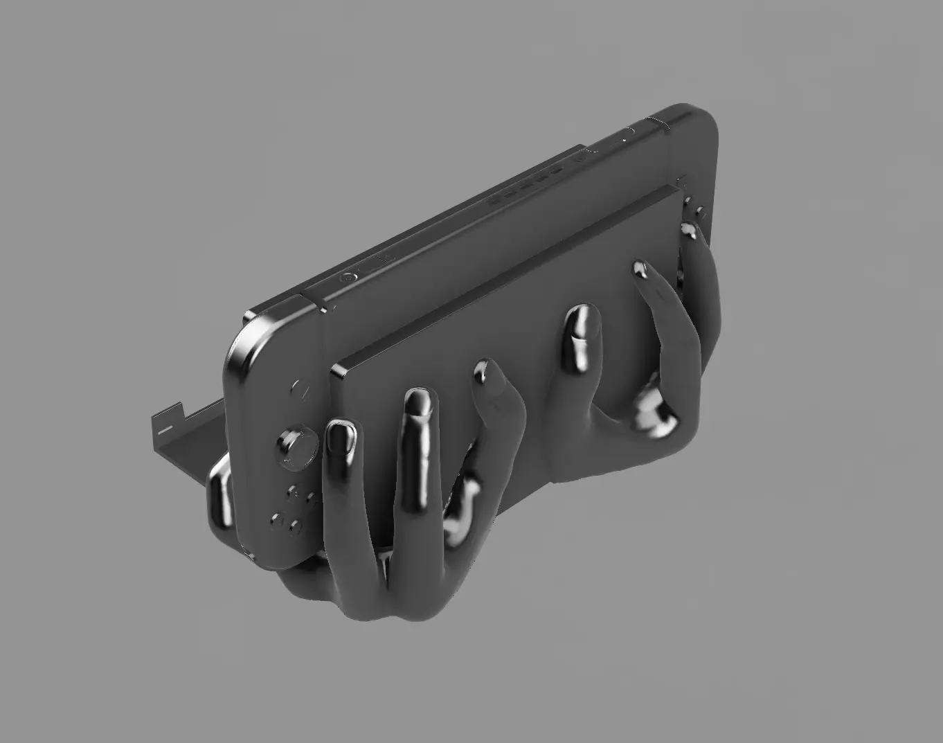 Hand Shaped Nintendo Switch Stand 3D Model 3D print model