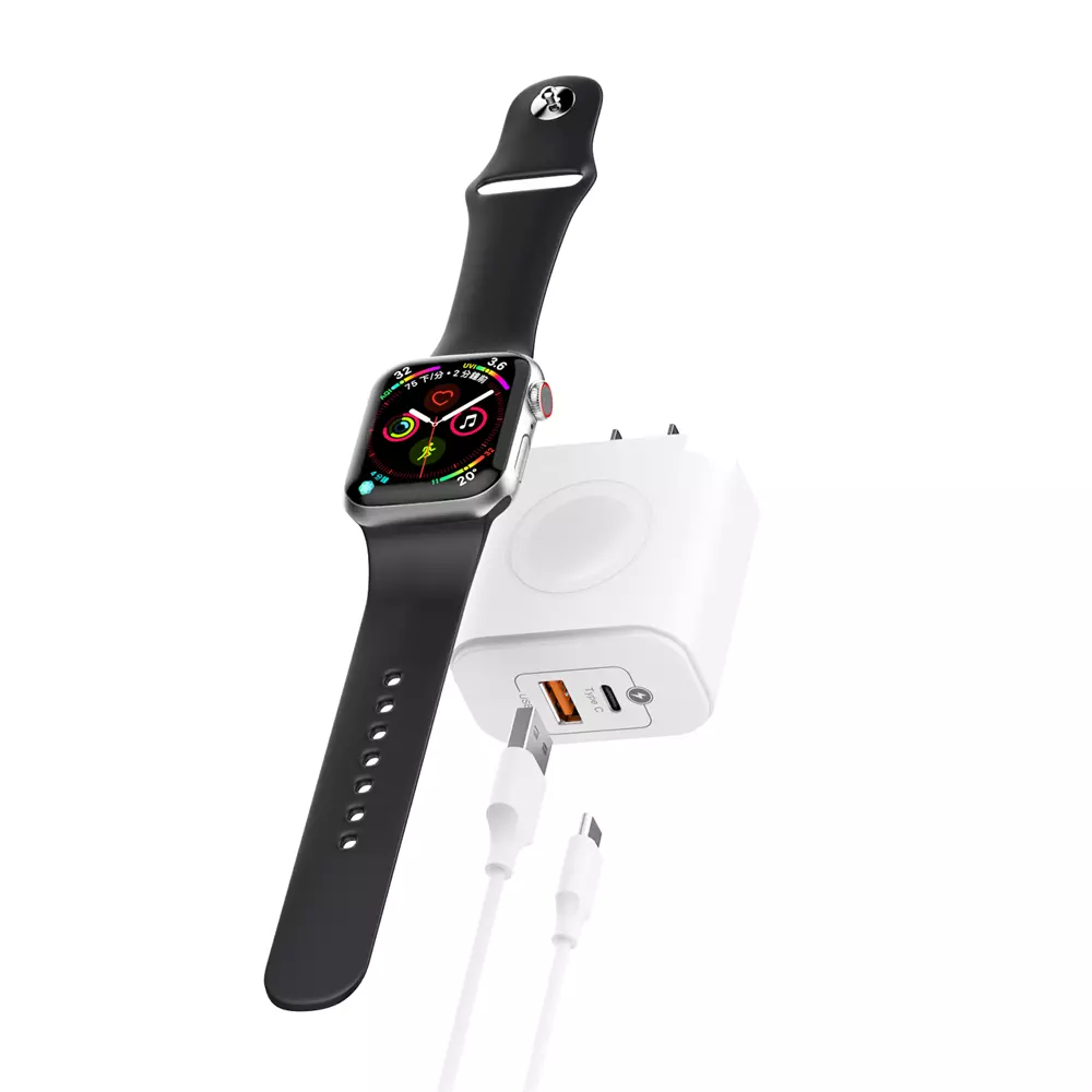Premium 3-in-1 Apple Watch Charger Kit - US Plug rhino model 3D model