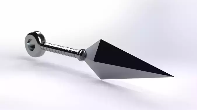 Kunai Knife 3D Model Mid Poly Ninja Weapon Game Ready