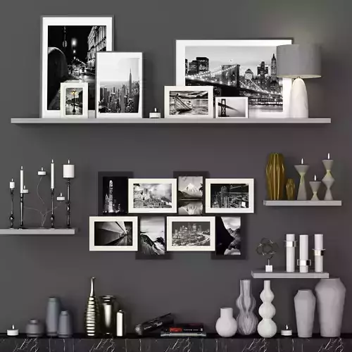 Decorative Set - 3 shelf