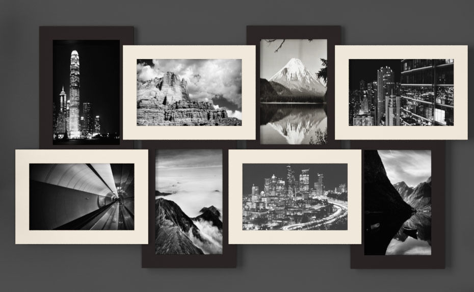 Decorative Set - 3 shelf 3D model_3