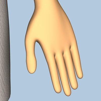 Female Cartoon Character 03 3D model_22