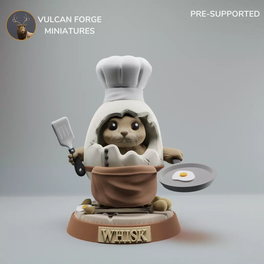 Easter Bunny Chef Easter Rabbit Cook 3D print model