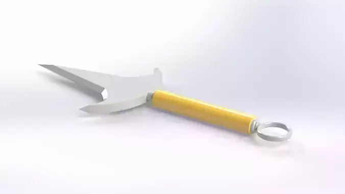 Flying Thunder God Kunai 3D Model Stylized Anime Weapon Mid Poly