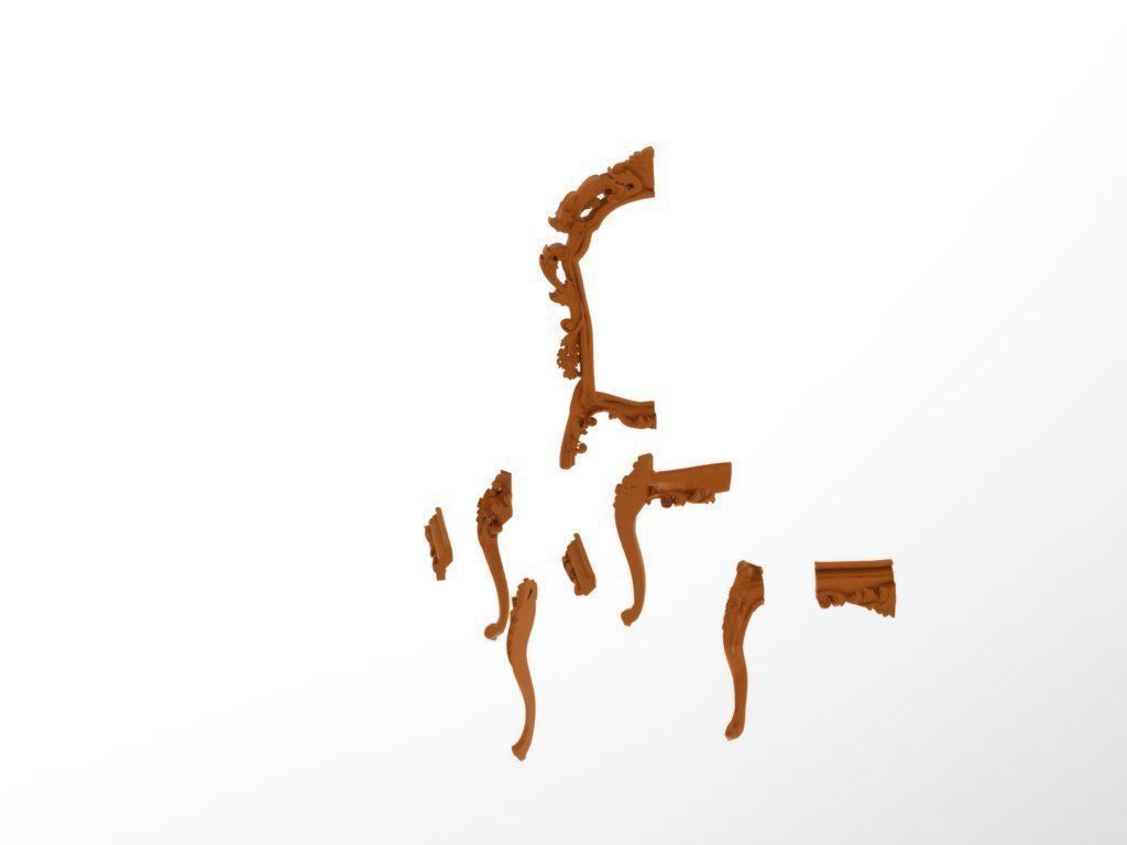 Chair 3D print model_13