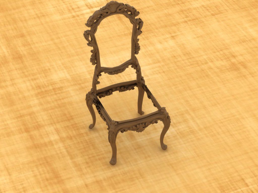 Chair 3D print model_8