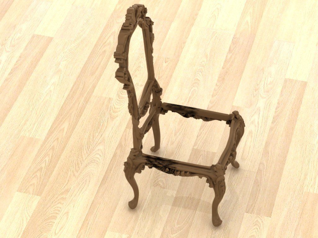 Chair 3D print model_12