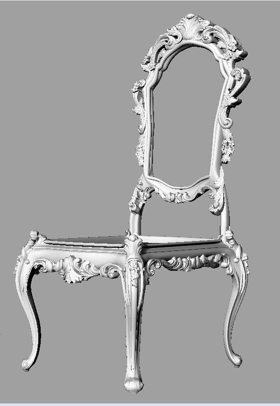 Chair 3D print model_7