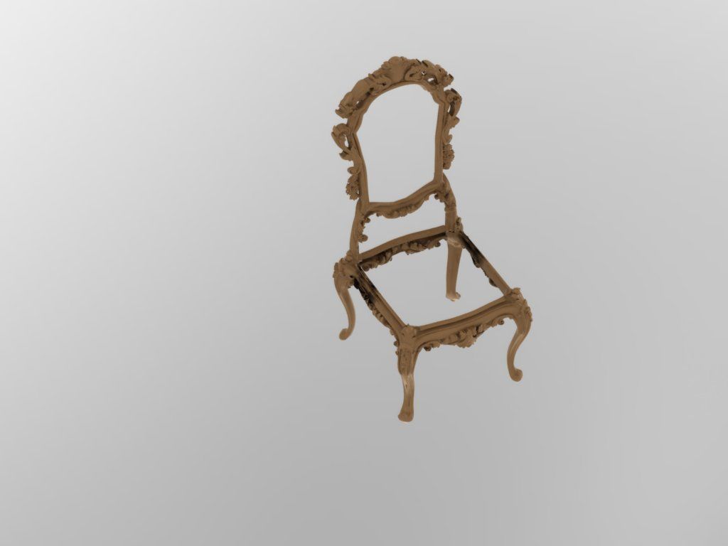 Chair 3D print model_10