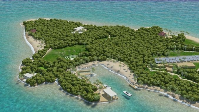 Island Scene 3D model