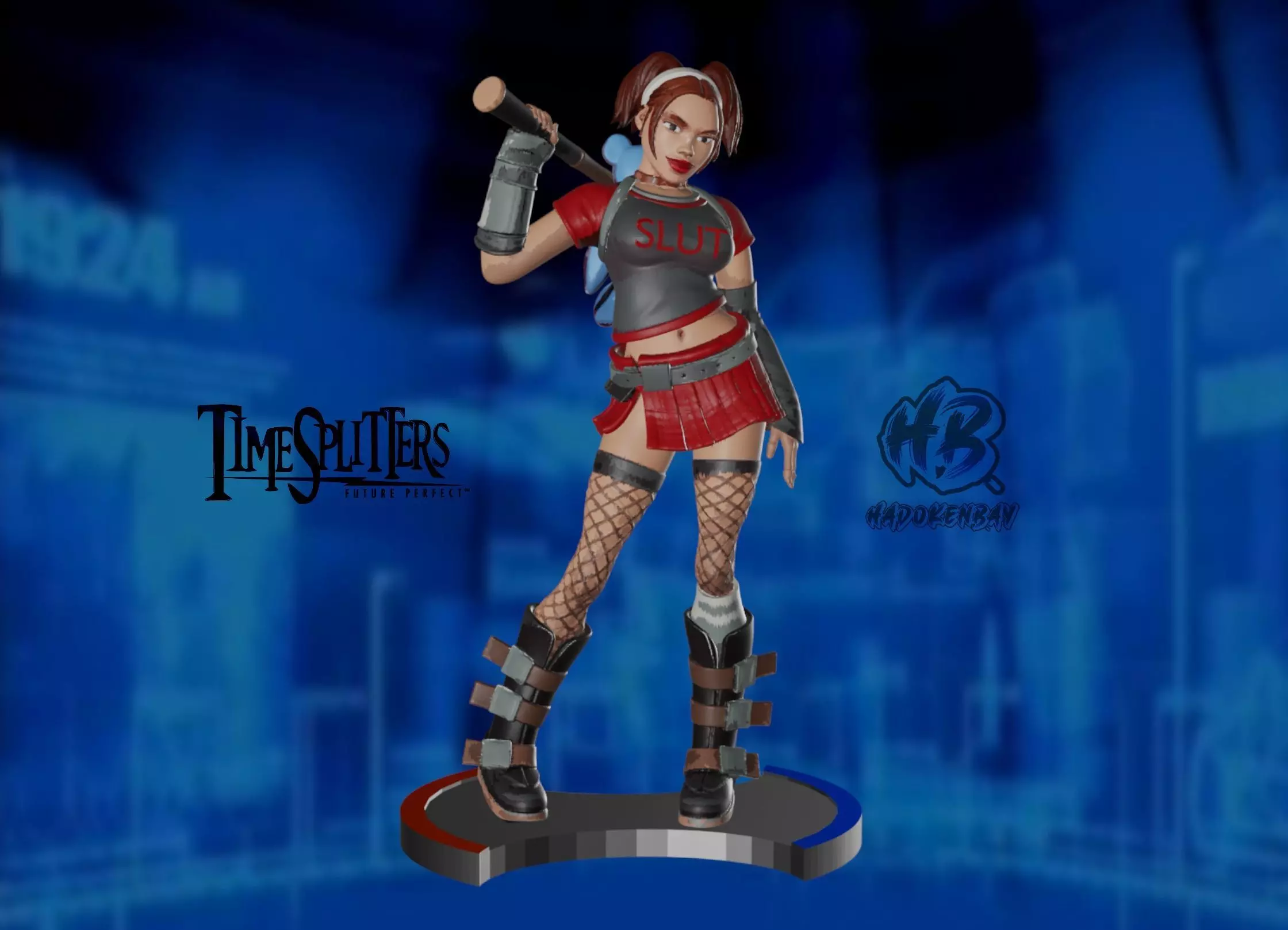 TimeSplitters Jo-Beth Casey Figure 3D print model