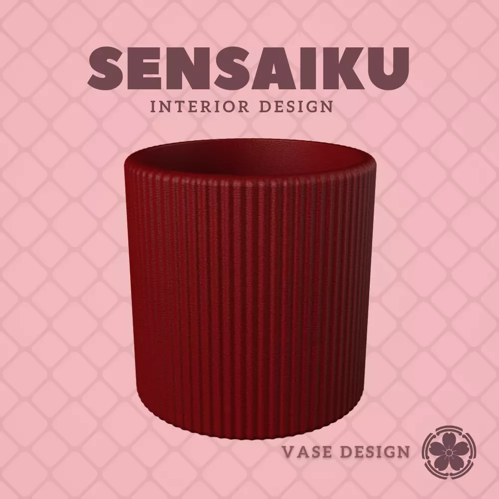 07 Circle V7 Custom Vase Design - Ikebana Home Decoration 3D print model