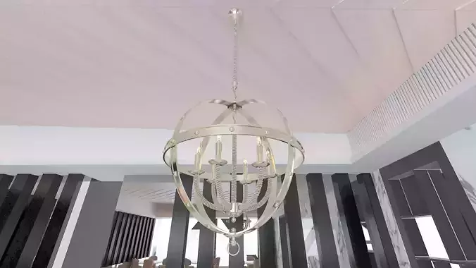 Lounge Design 3D model 7