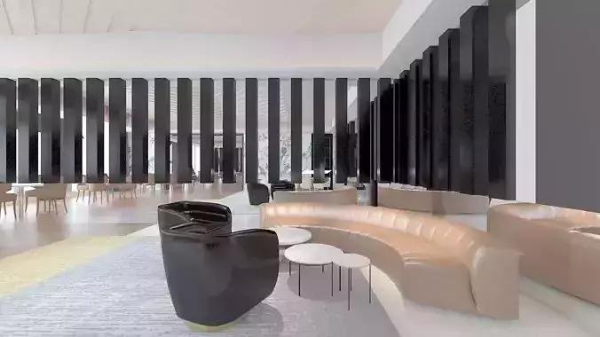 Lounge Design 3D model 3
