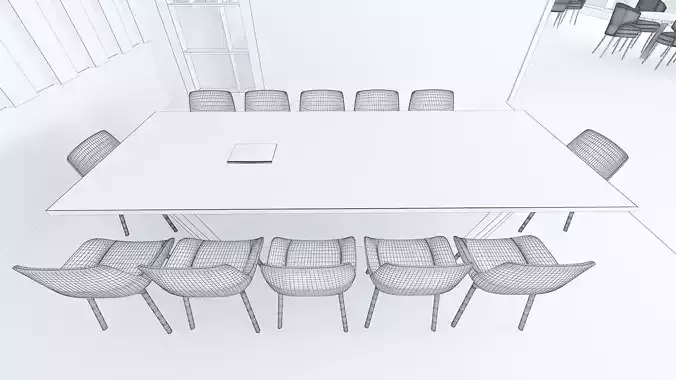 Lounge Design 3D model 6