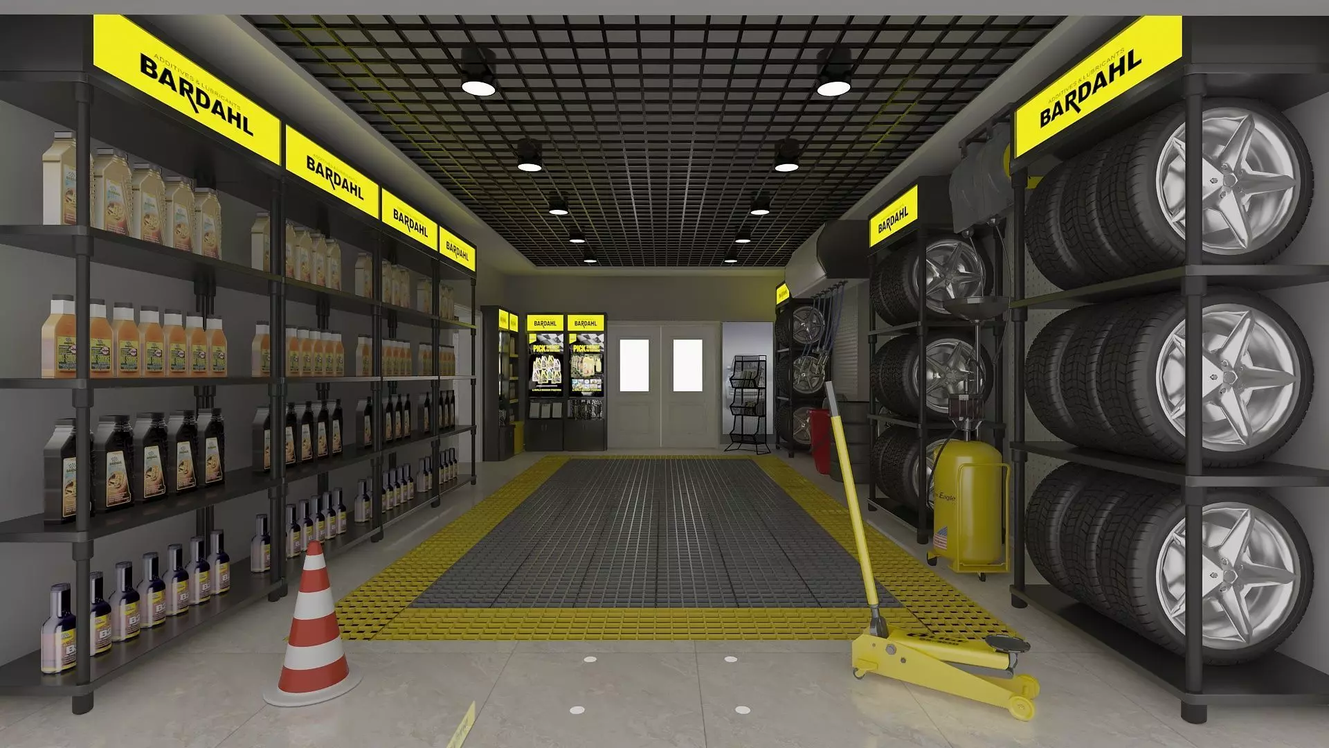 Car Service Garage 3D model