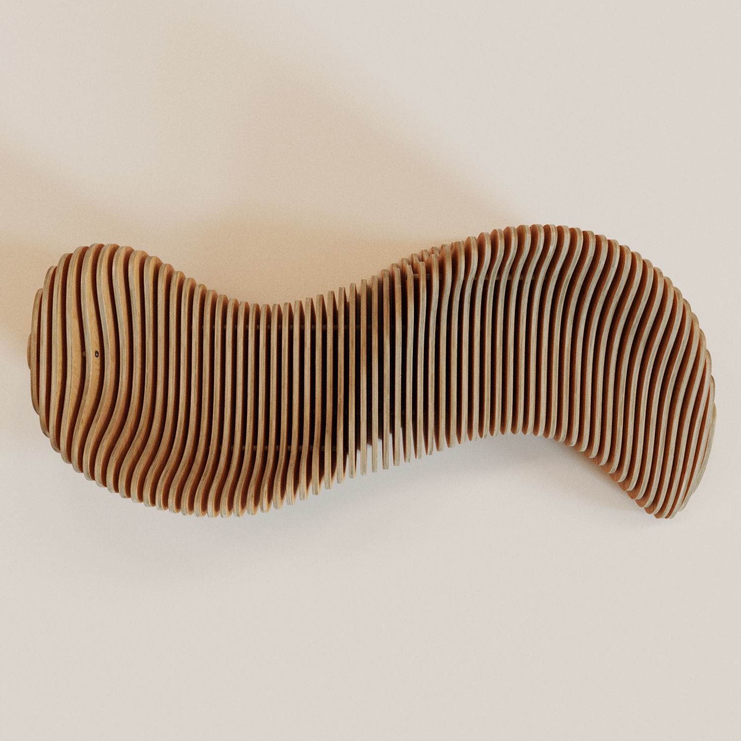 Parametric bench and drawings 3D model_4