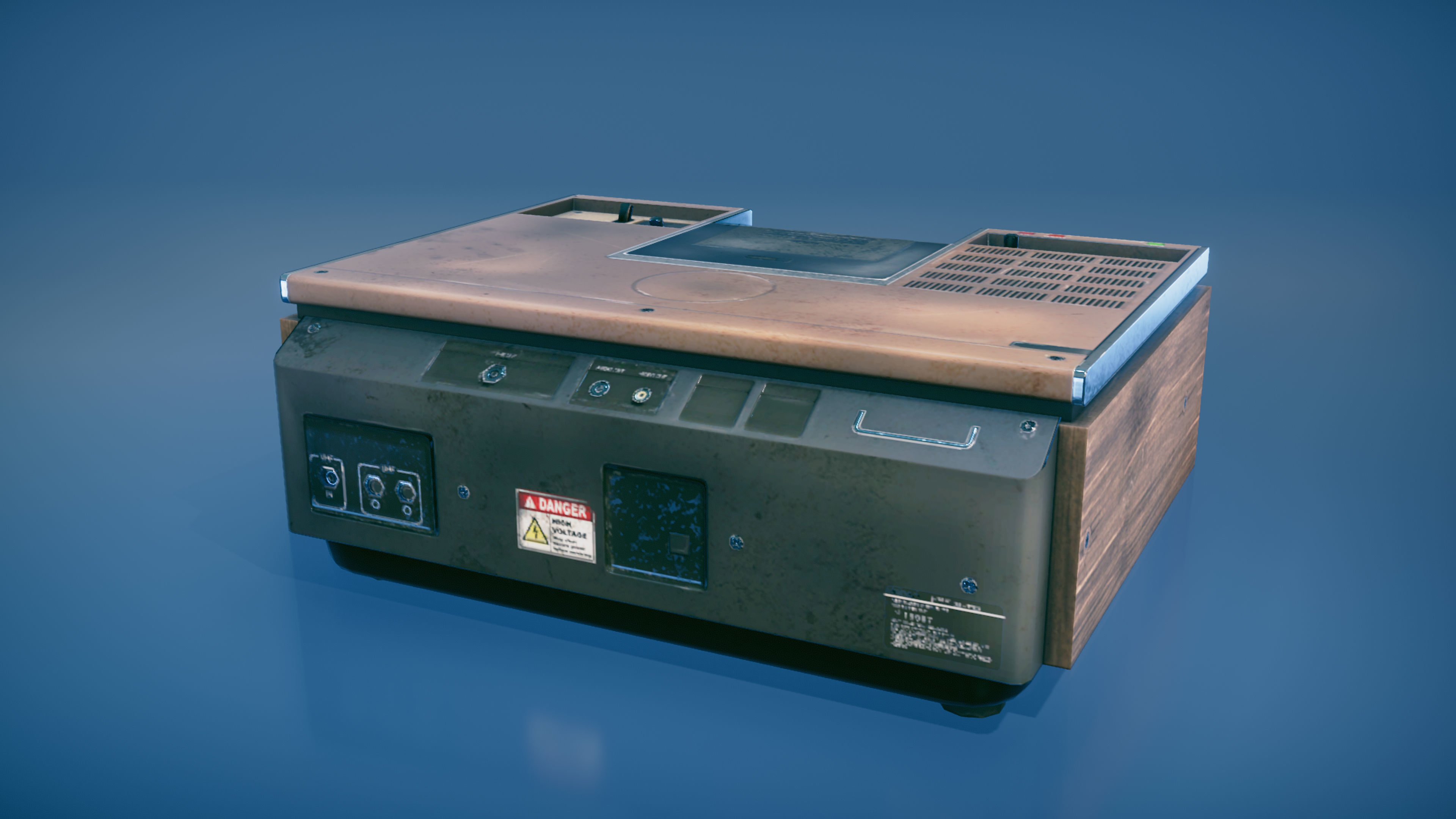 Videocassete Recorder Low-poly 3D model_5